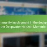 Community involvement in the design of the Deepwater Horizon Memorial