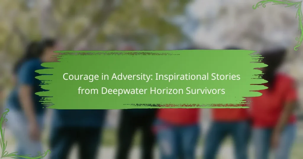 Courage in Adversity: Inspirational Stories from Deepwater Horizon Survivors