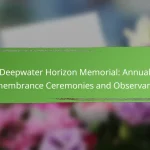 Deepwater Horizon Memorial: Annual Remembrance Ceremonies and Observances