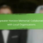 Deepwater Horizon Memorial: Collaborations with Local Organizations