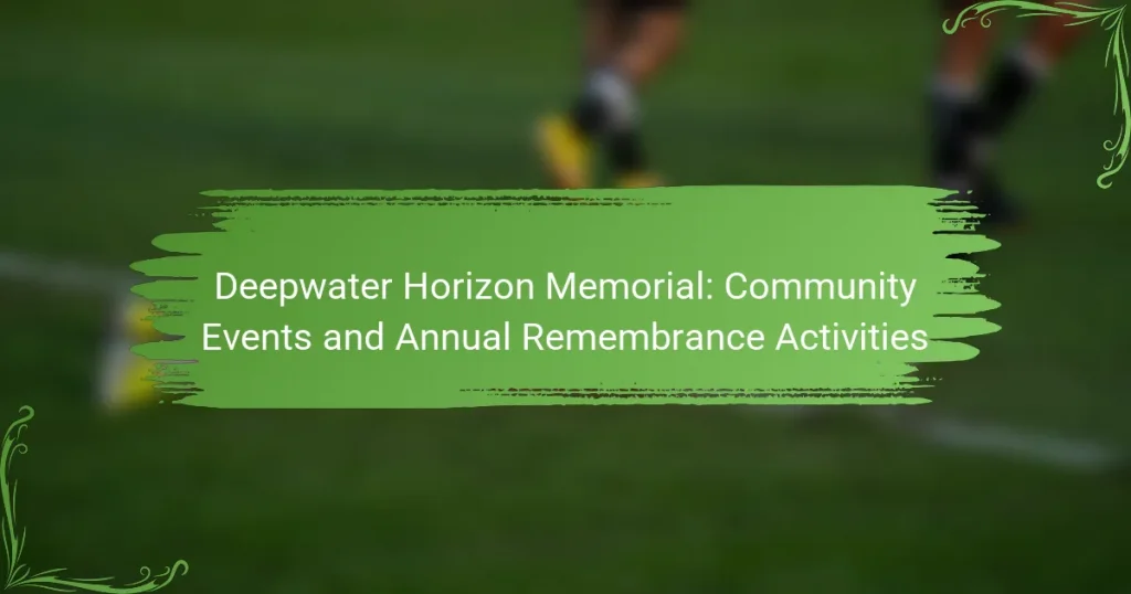 Deepwater Horizon Memorial: Community Events and Annual Remembrance Activities