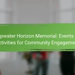 Deepwater Horizon Memorial: Events and Activities for Community Engagement