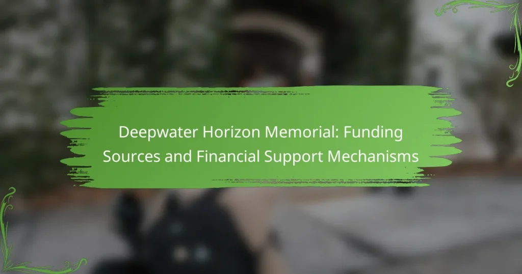 Deepwater Horizon Memorial: Funding Sources and Financial Support Mechanisms