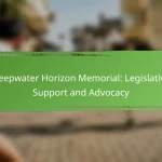 Deepwater Horizon Memorial: Legislative Support and Advocacy