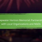 Deepwater Horizon Memorial: Partnerships with Local Organizations and NGOs