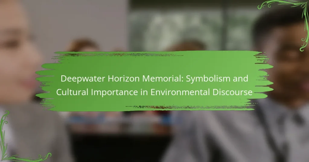 Deepwater Horizon Memorial: Symbolism and Cultural Importance in Environmental Discourse