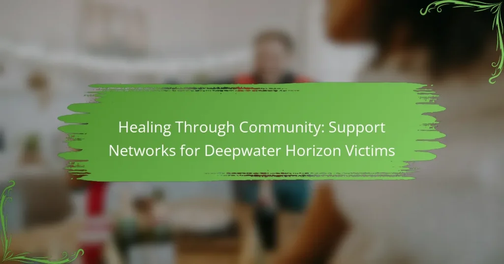 Healing Through Community: Support Networks for Deepwater Horizon Victims