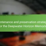 Maintenance and preservation strategies for the Deepwater Horizon Memorial
