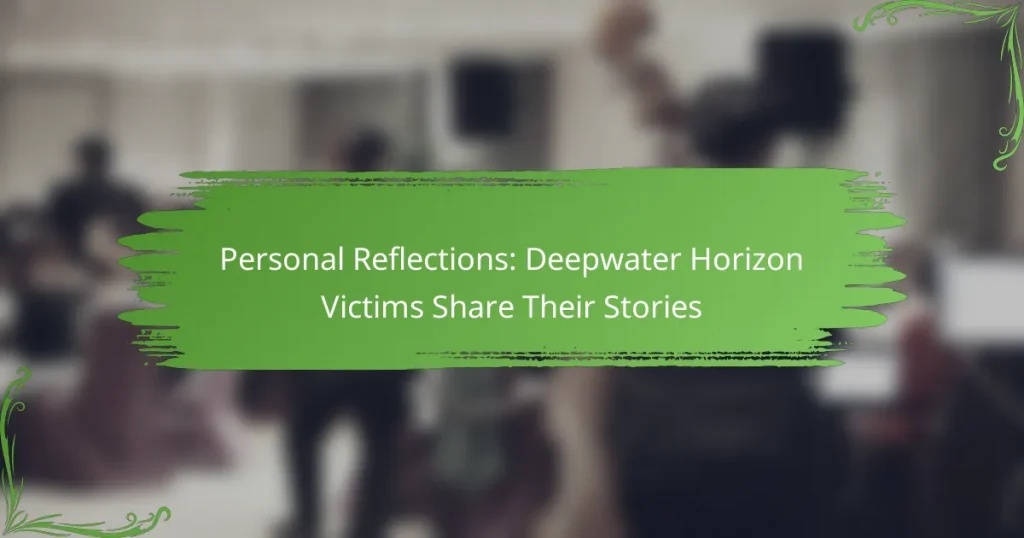 Personal Reflections: Deepwater Horizon Victims Share Their Stories