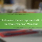 Symbolism and themes represented in the Deepwater Horizon Memorial