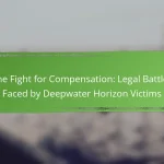 The Fight for Compensation: Legal Battles Faced by Deepwater Horizon Victims