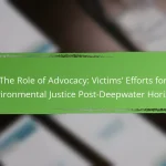 The Role of Advocacy: Victims’ Efforts for Environmental Justice Post-Deepwater Horizon